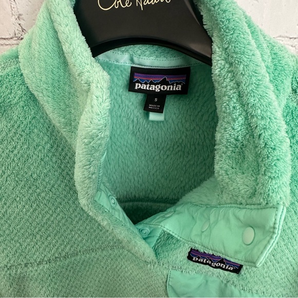 Patagonia Women Size S Re-Tool Snap-T Fleece Pullover Jacket Teal - Picture 2 of 7